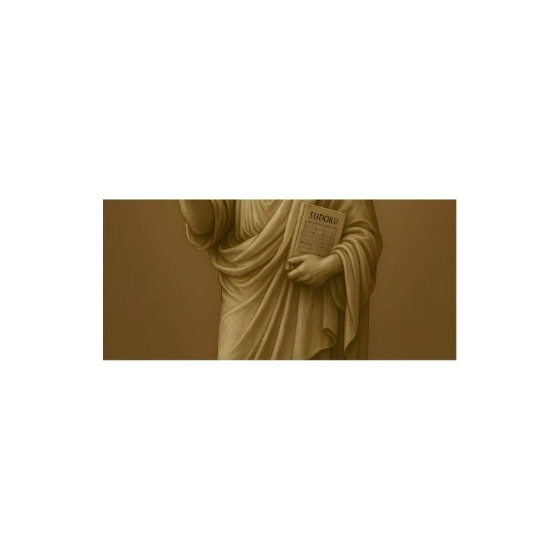 Philosophe baroque avec perche à selfie