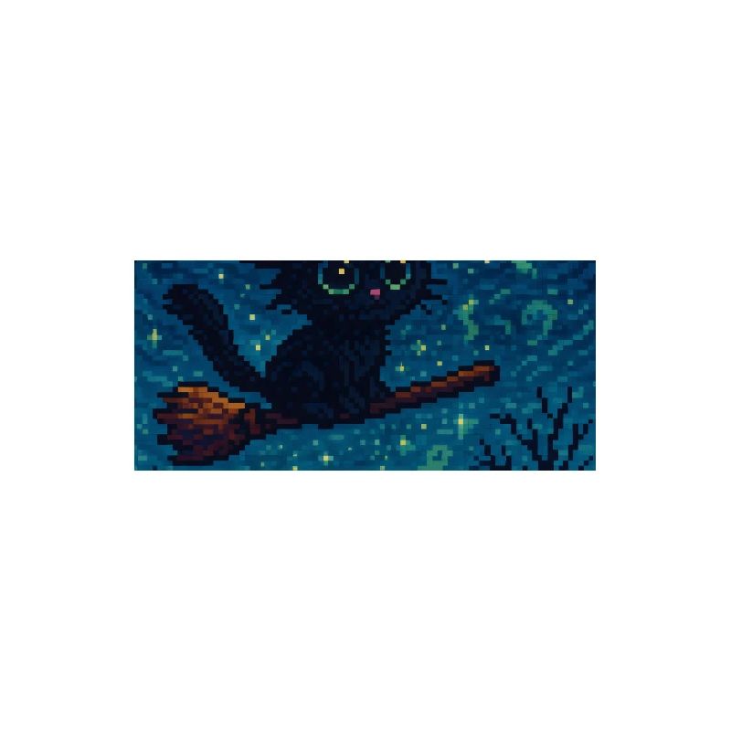Gaming Halloween Katze als Hexe