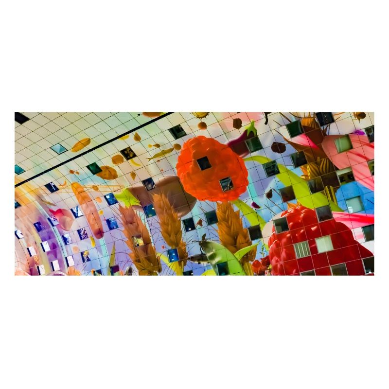 Conception de décor floral coloré joyeux