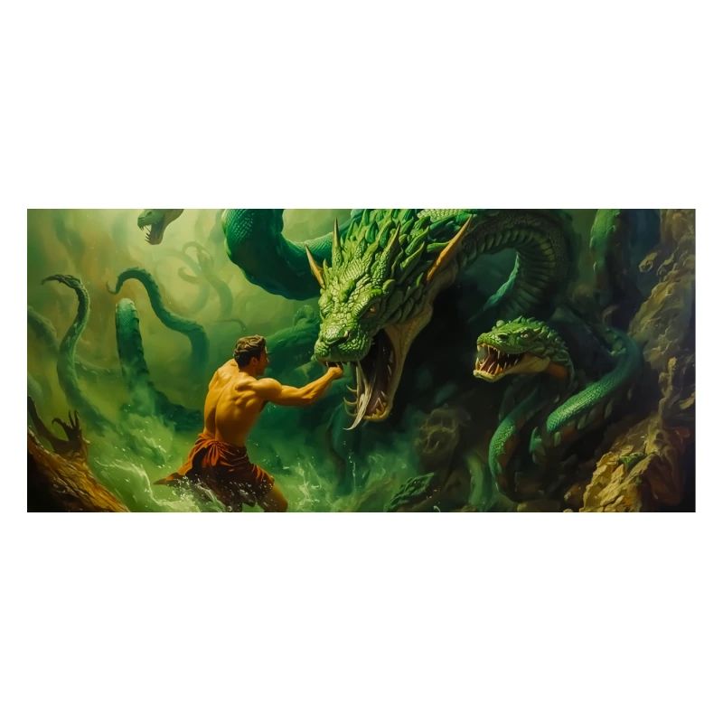 Heracles Battles the Hydra of Lerna