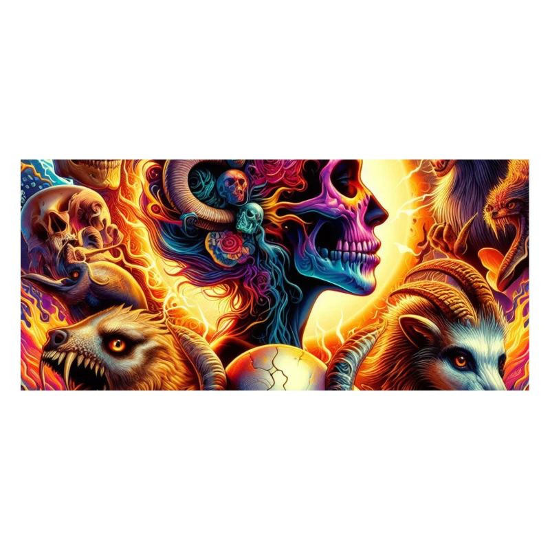 Lebendige Blumenschädel & Chlorole