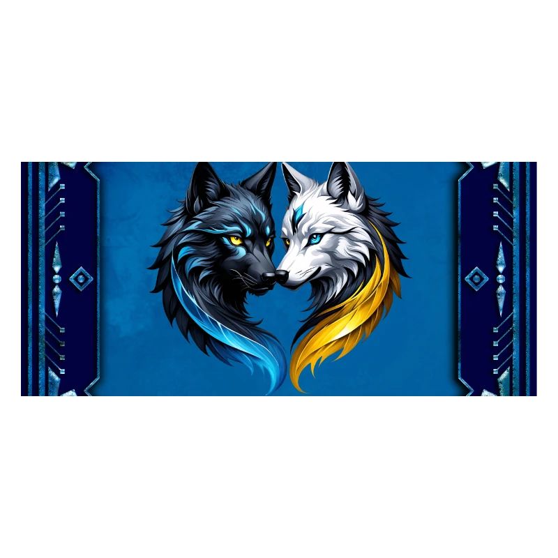 Têtes de loup majestueuses.
