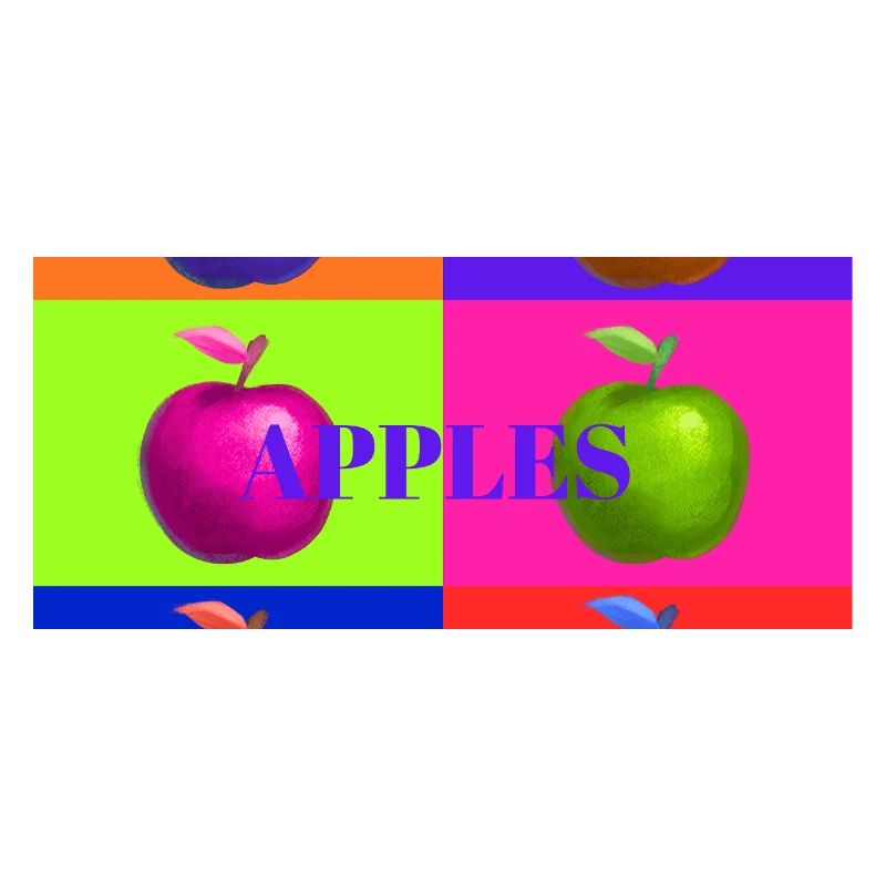 Pop Art Apfel Collage Design