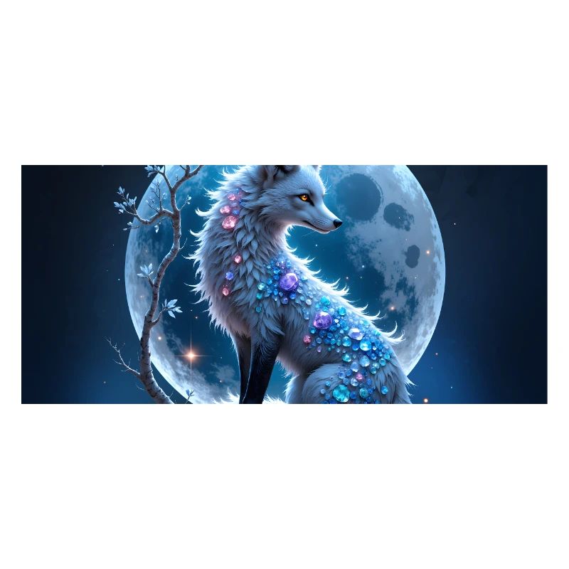 Blauer Edelstein Lunar Fuchs