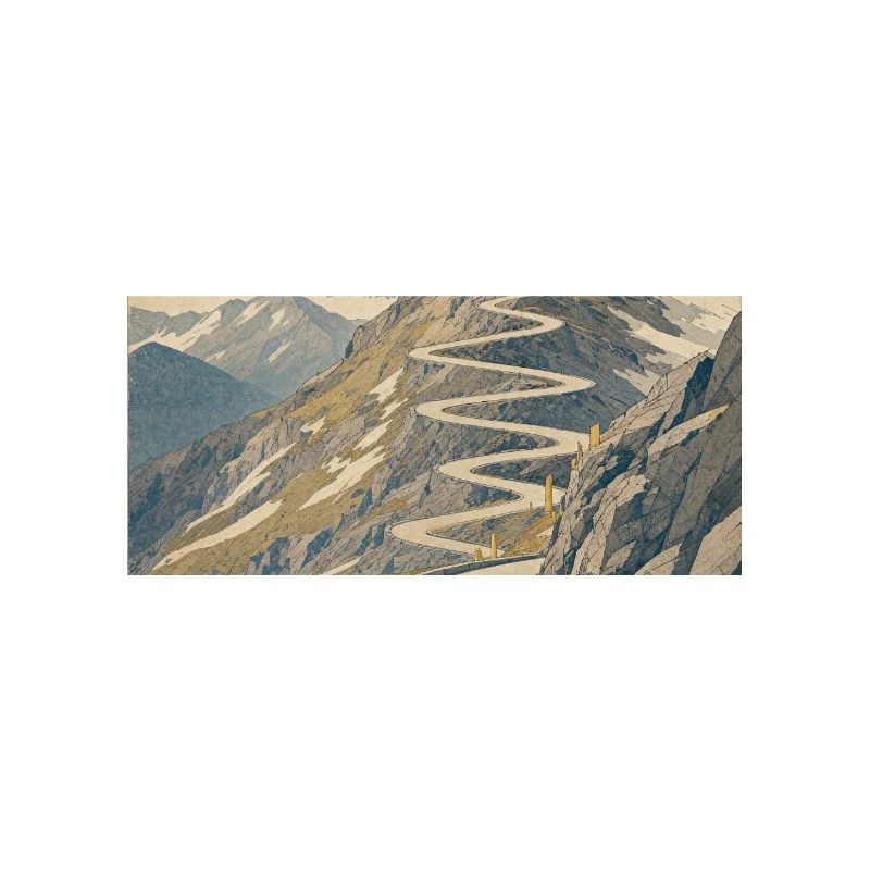 Route vers le sommet — Souvenir du cyclisme