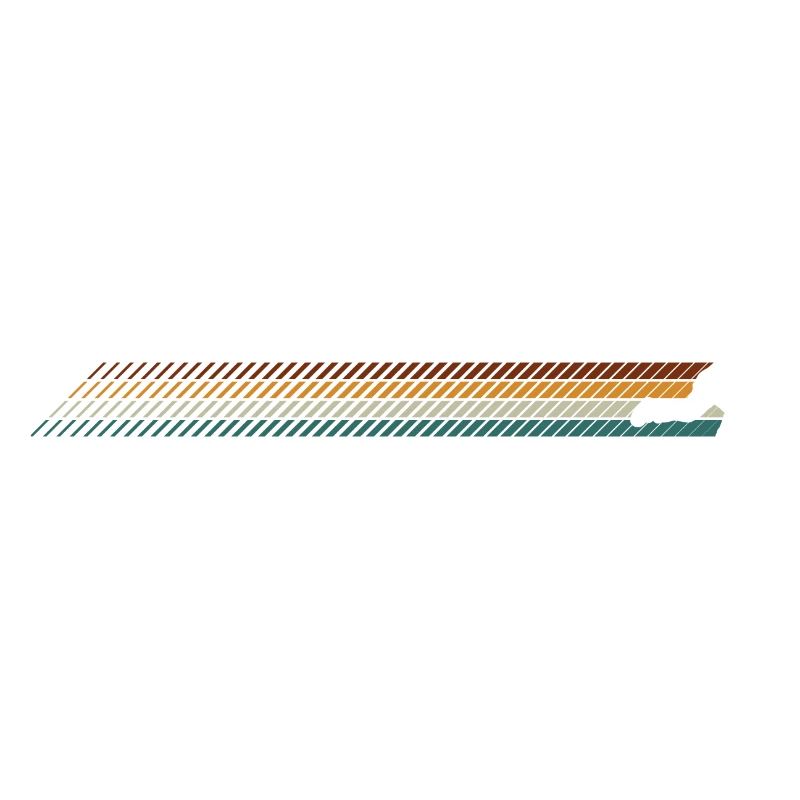 Sunset Stripes Runner Silhouette
