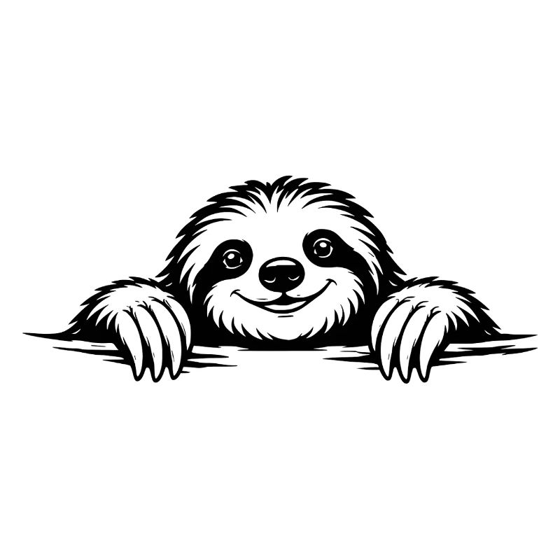 Sloth in a chilled pose