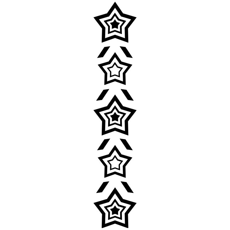 Rangée d’étoiles