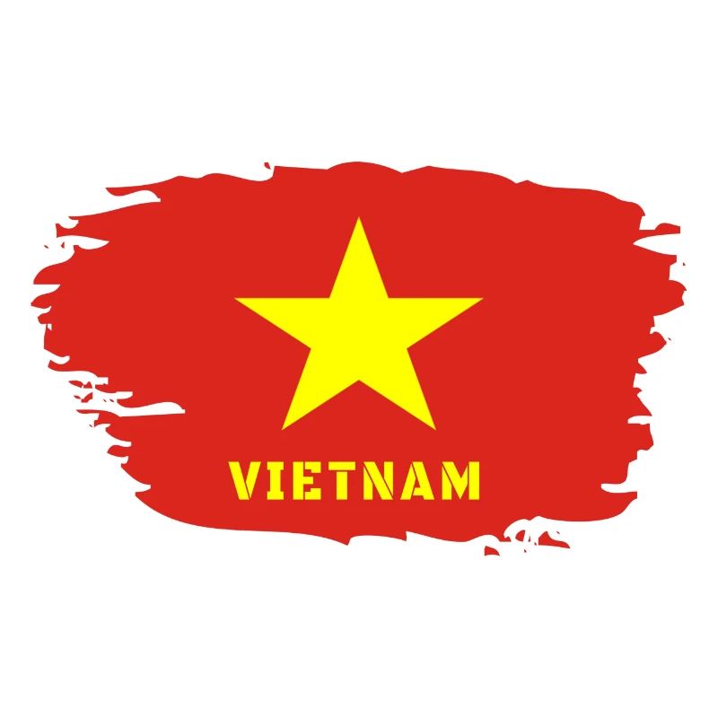 Vietnam Flagge / Geschenk Hanoi Asien Südostasien