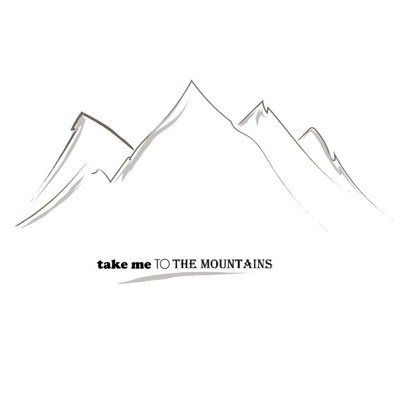 Silhouette der Linear Mountains