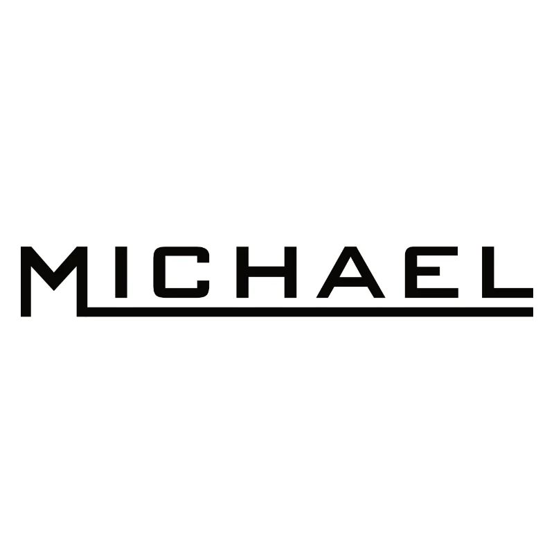 Michael Name Design noir