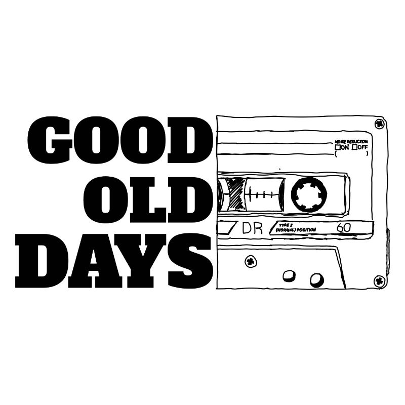 Cassetta dei bei vecchi tempi bianca