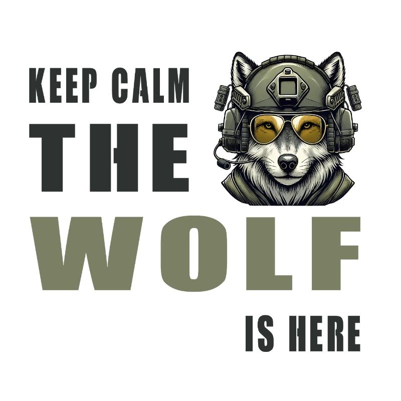 Keep Calm Wolf Is Here