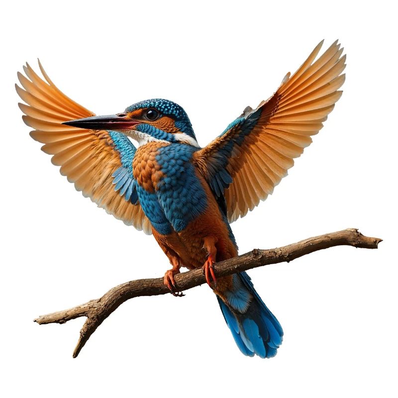 Lebhafter Eisvogel im Flug