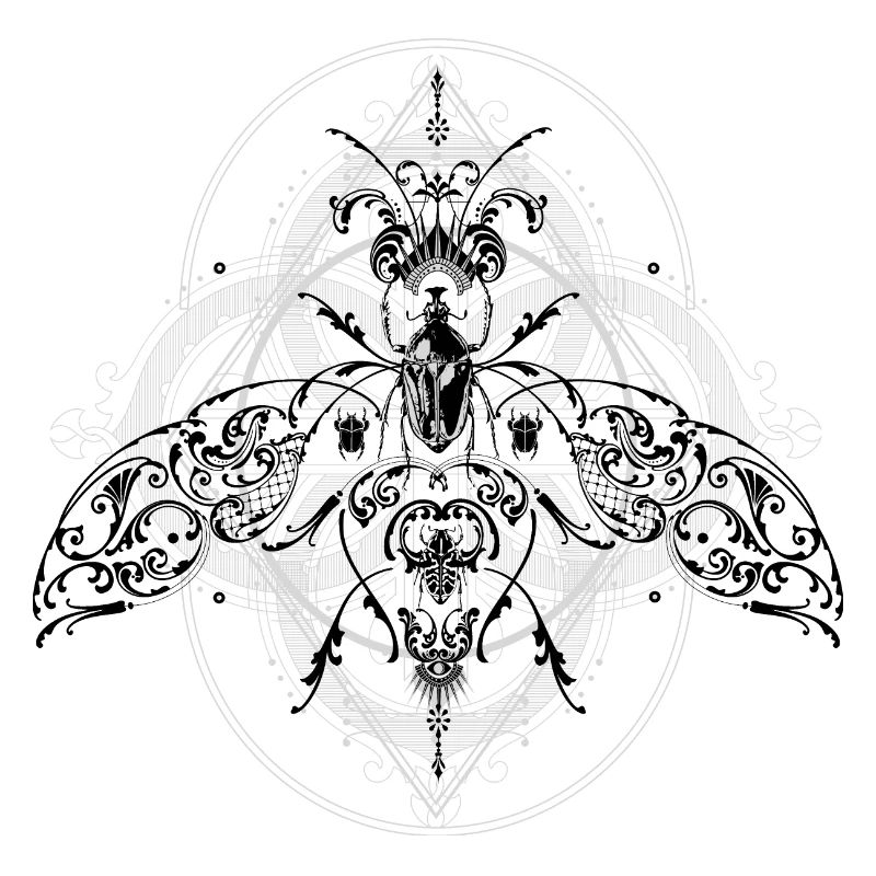 Psychedelic Insects Bug Pattern Ornament