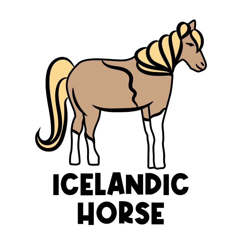 Islandpferde Pferdenarr Haflinger Ross Spruch