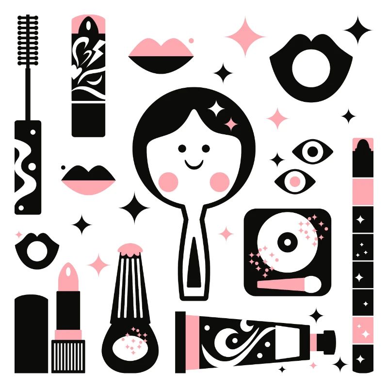 Disco Make Up Revival L schwarz pink