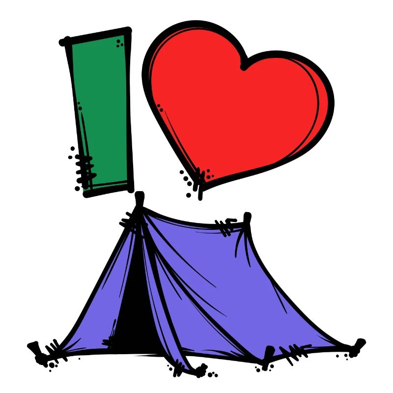 Camper Statement Camping Herz Campingplatz Zelten