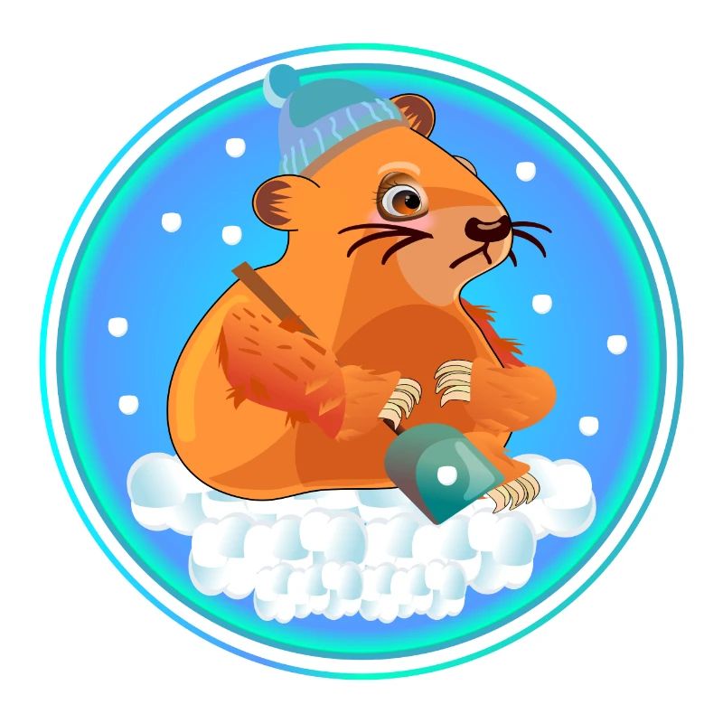 WINTER SNOW SHOVELING - CAPYBARAS