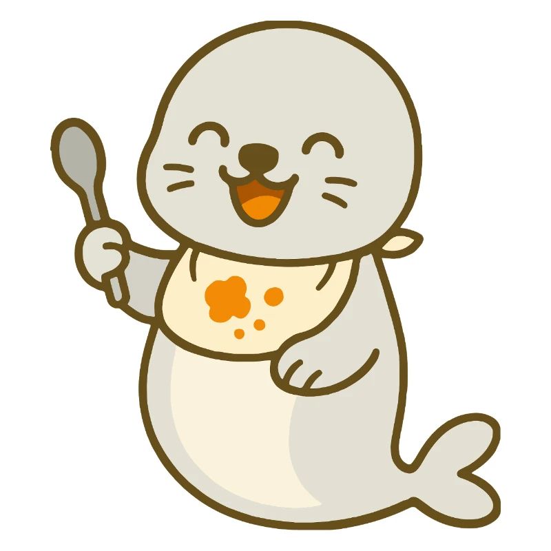 Alimentation avec le bébé phoque