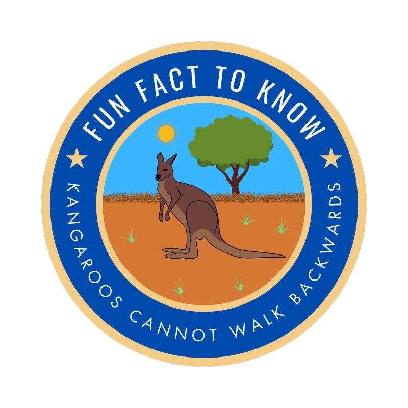 Kangaroos cannot walk backwards