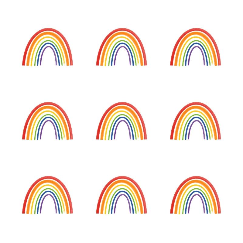 Vivid Rainbow Pattern for LGBT Pride Apparel