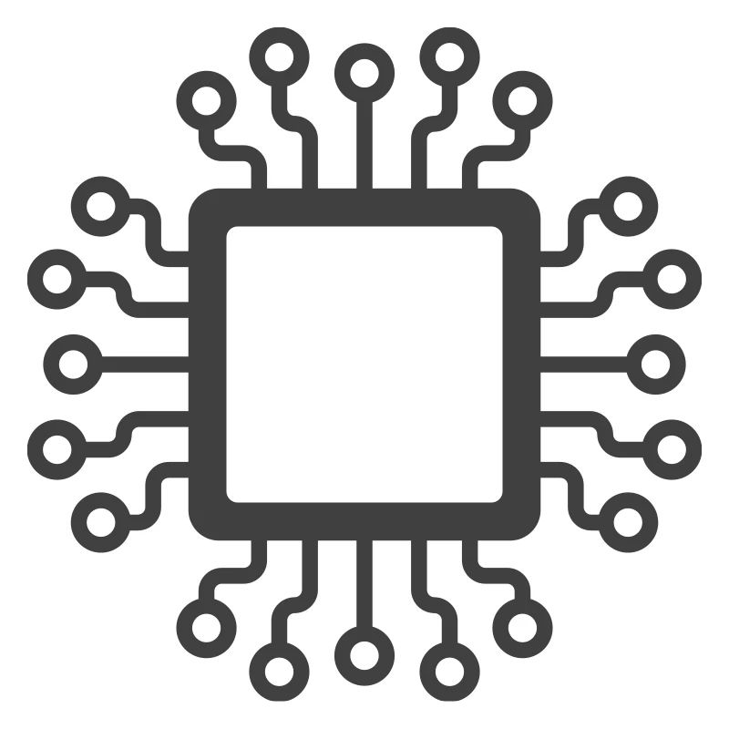 Microchip Circuit Icon Logo