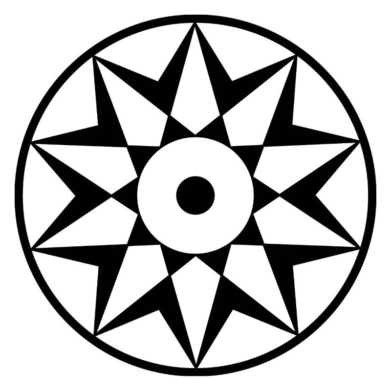 Décagramme Céleste Mandala
