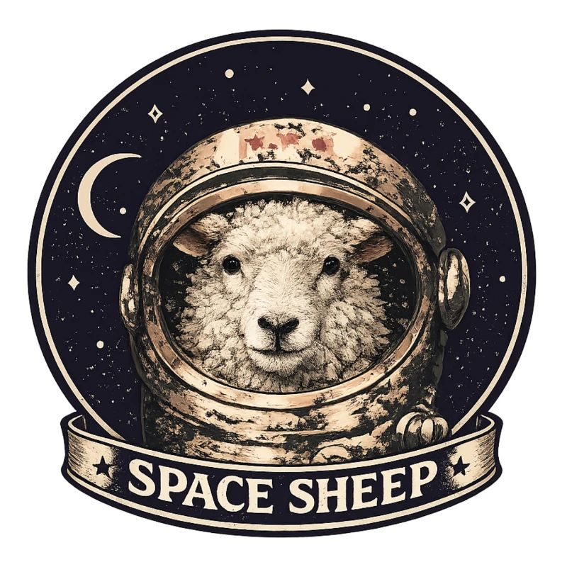 Astronaute mouton de l’espace