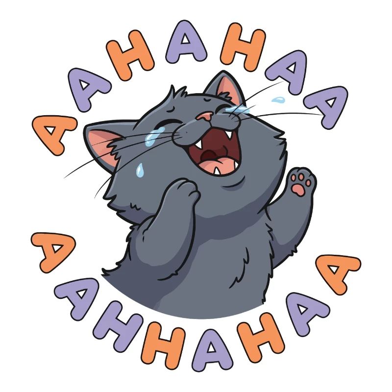 Lachende Katzenexplosion