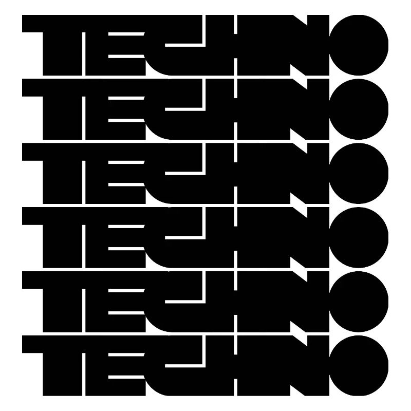Logo techno audacieux