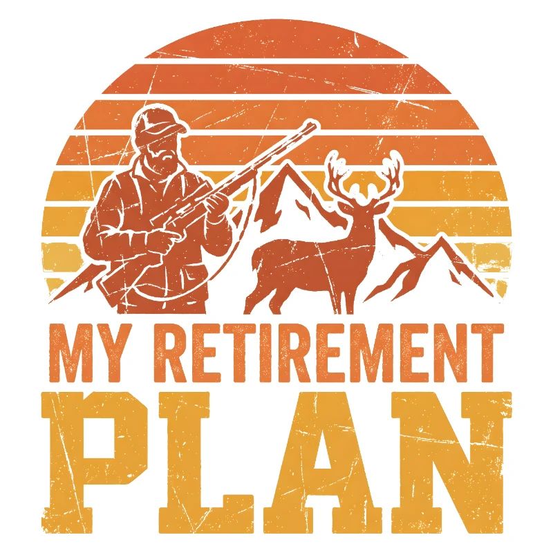 Mon plan de retraite Hunter Deer Mountains Vintage