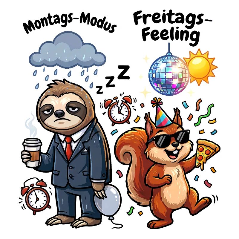 Monday mode vs Friday feeling