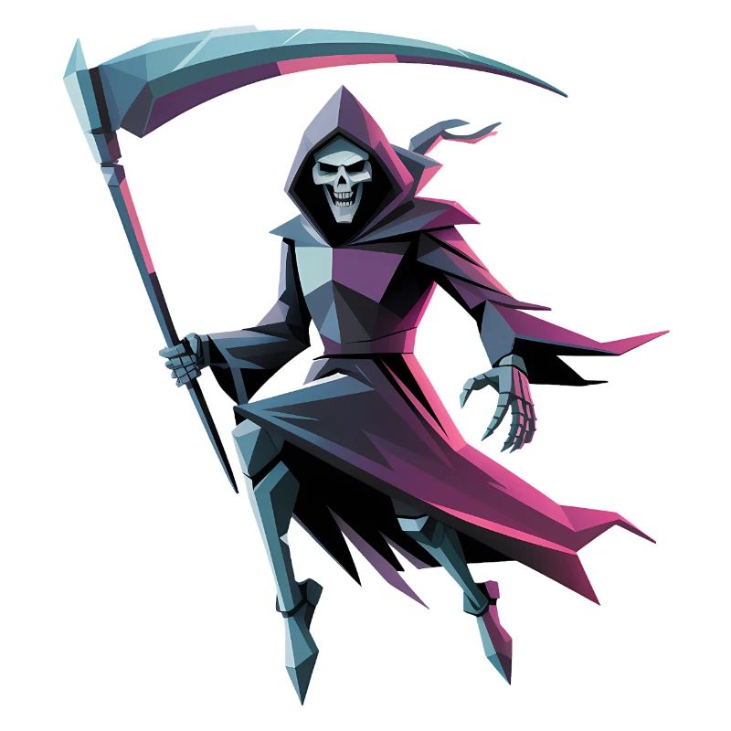 Death Reaper - Cool Low Poly Logo