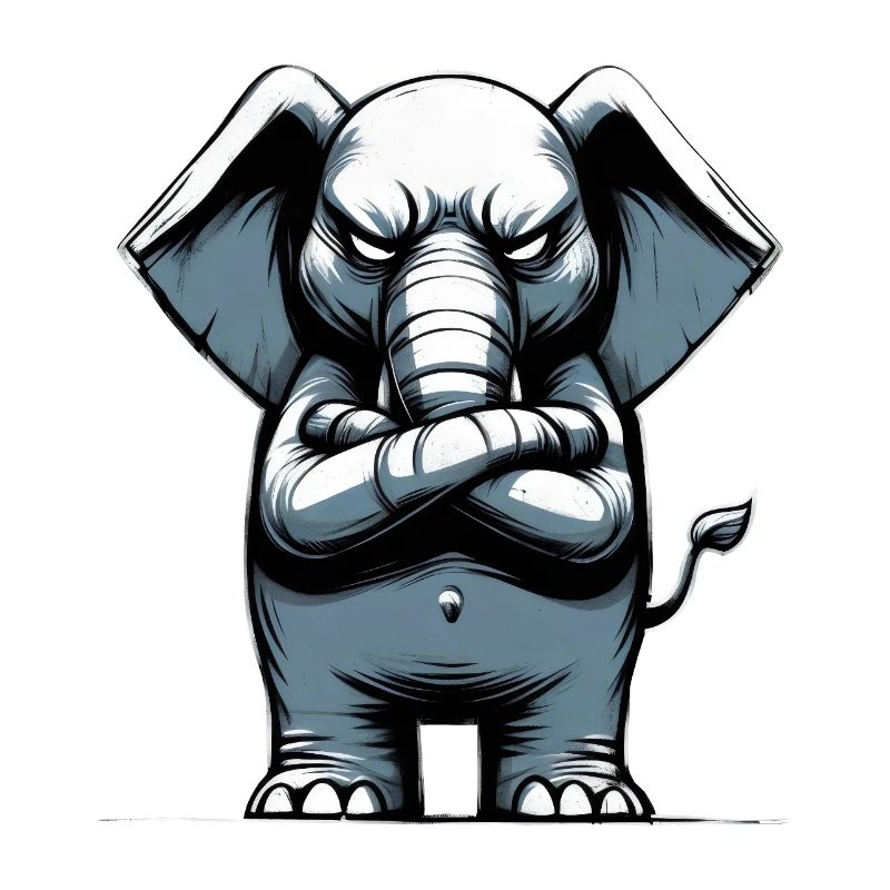 Elefant Bösewicht