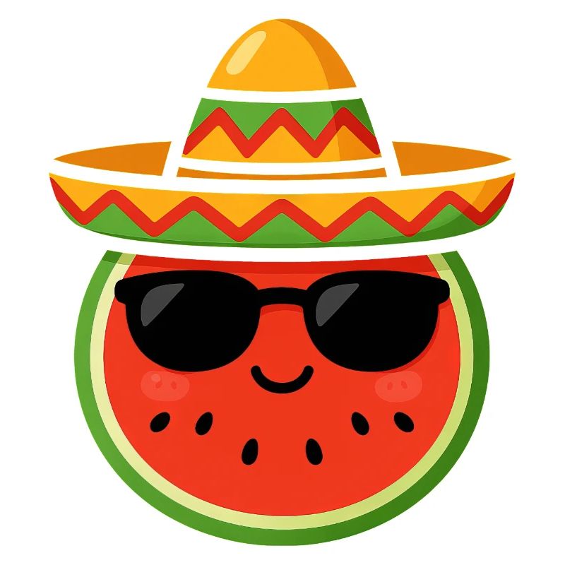 Melon Kawaii Pastèque Cinco de Mayo Cool