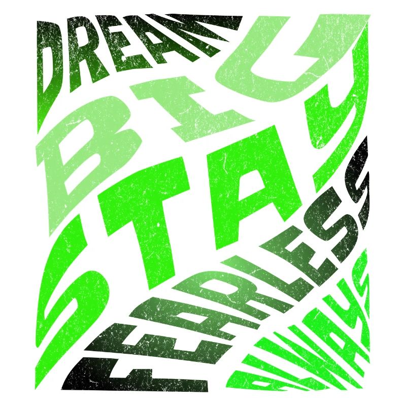 DREAM BIG Neon Typografie
