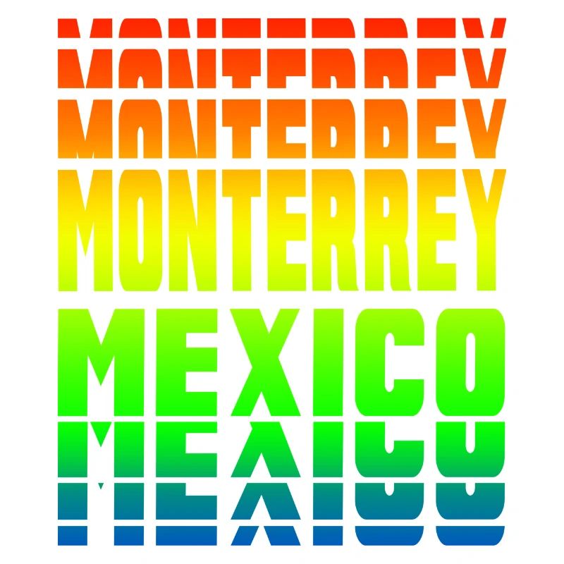 Monterrey Mexico rainbow design