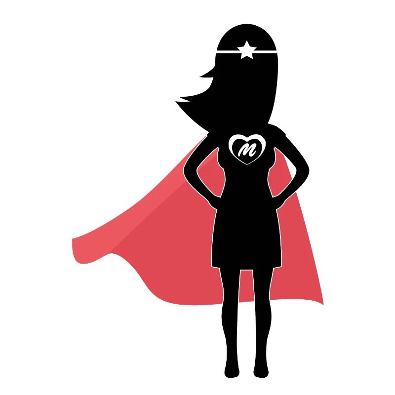 Super Mom Muttertag Mutter Mama Oma Mami Geschenk