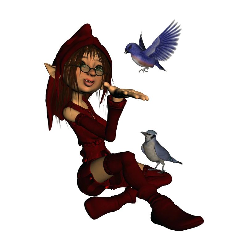 Petite fée aux oiseaux