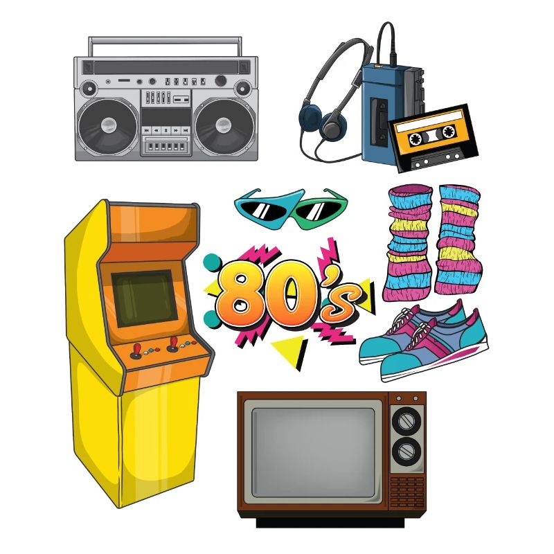 Retro Special 80s Objects 1980s