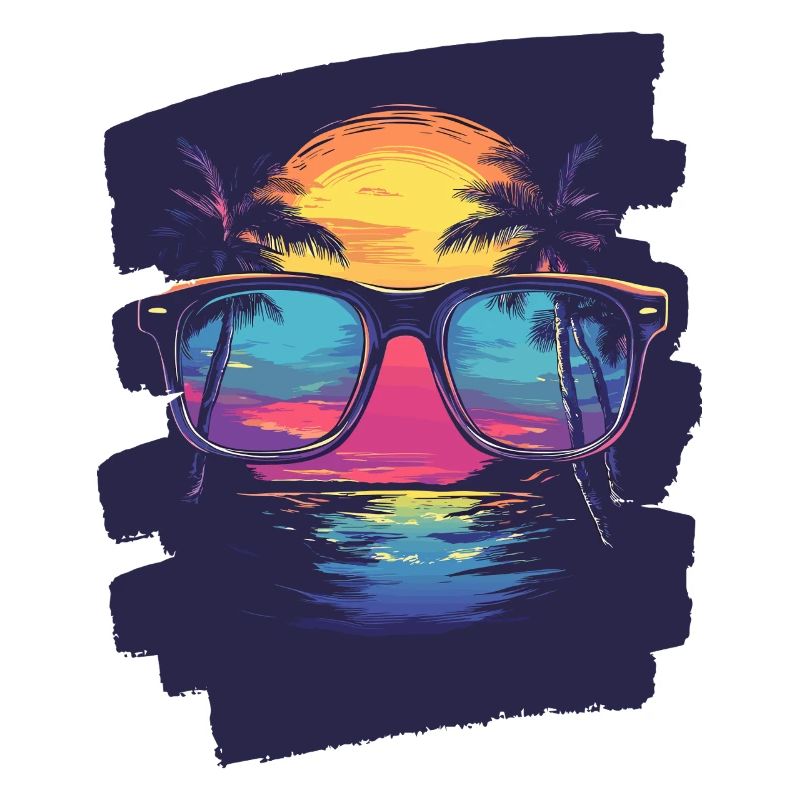 Sunglasses Summer Palm Trees