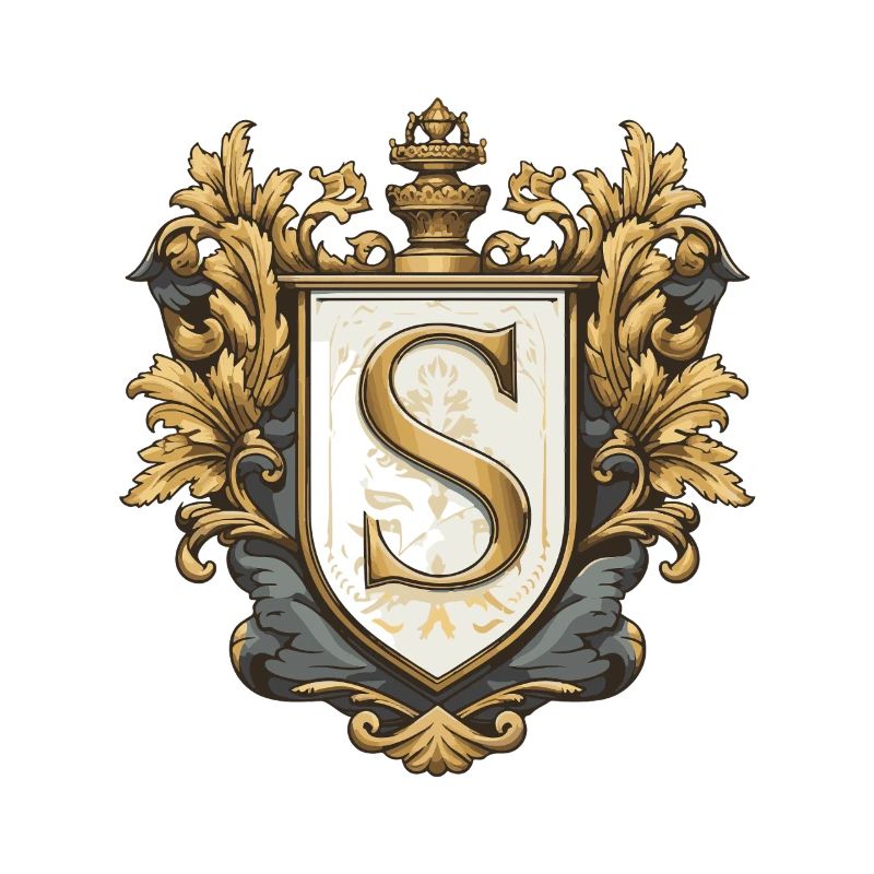 S Buchstabe Name Krone