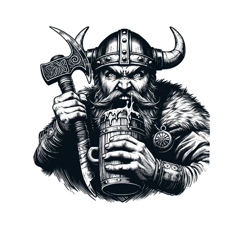 Chope de bière viking Warrior