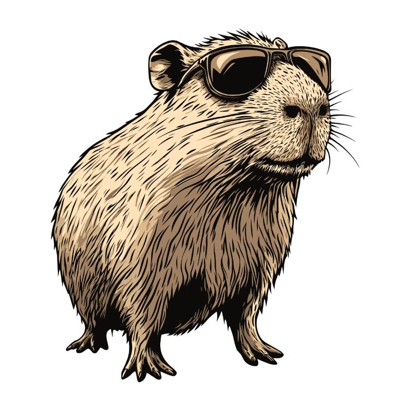 Capybara mit Sonnenbrille