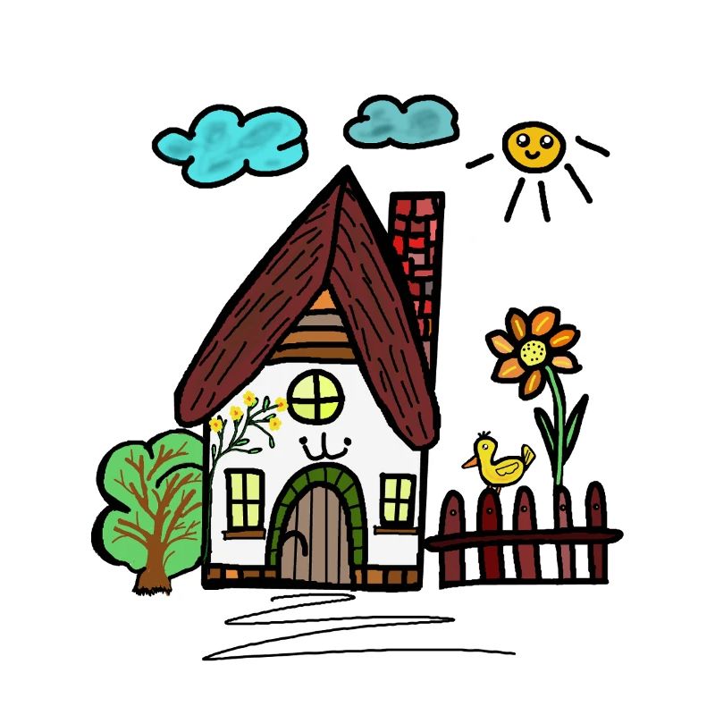 Petites cabane Maisons de dessins animés