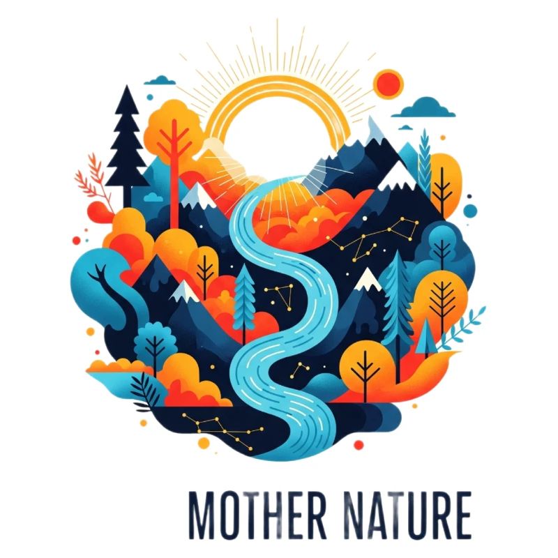 Mutter Natur | Farbenprächtige Landschaft im Flat