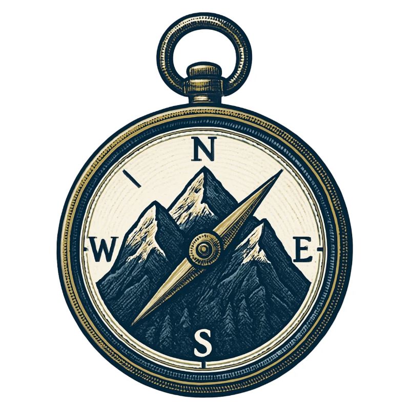 Compass Mountain Trek Azimut Hiking Gift