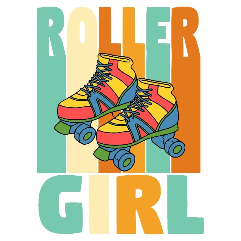 Retro Roller Mädchen