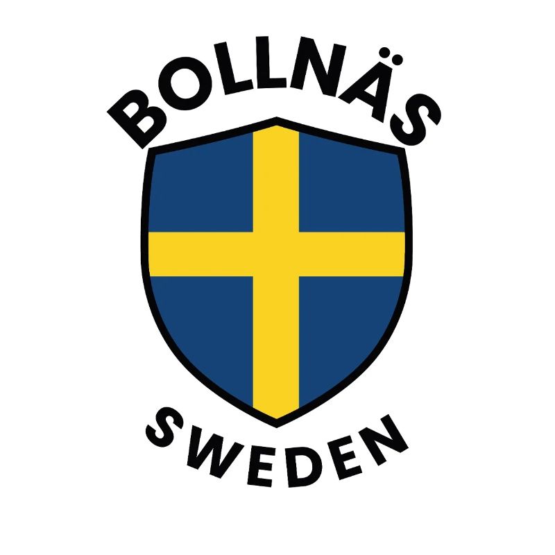 Drapeau du Bouclier de Suède de Bollnäs